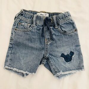 Baby Gap Disney Mickey Mouse Denim Pull On Shorts - 18-24 mos